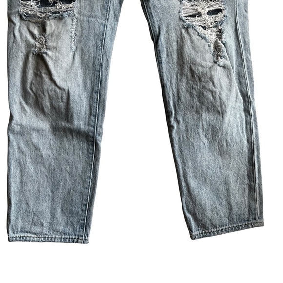 Madewell The Perfect Vintage Jean Size 29 Light wash Distressed Knee Hol… - Picture 4 of 15